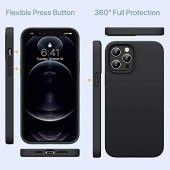 OneGıf Apple iPhone 12 Silikon Kılıf (6.7") - Siyah thumbnail 5