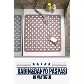 Transformacion Kabin Banyo Paspası 81 Vantuzlu  Karree Design PEMBE 718310 - 1