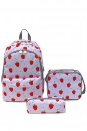 Superbag Okul Çantası 3Lü Set Çilek - 1