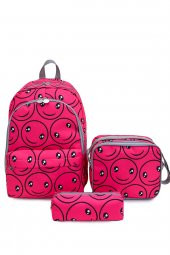 Superbag Okul Çantası 3Lü Set Smile Pembe - 1