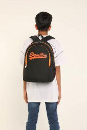 Superbag Sırt Çantası Siyah&Fosforlu Portakal - 6