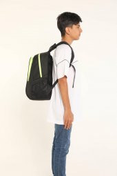 Superbag Sırt Çantası Siyah&Fosforlu Sarı - 7
