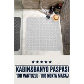 Transformacion Kabin Banyo Paspası 100 Vantuzlu Voyage Design BEYAZ 718311 - 1