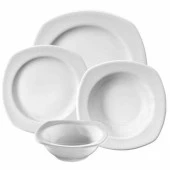 Kütahya Porselen Çisil Beyaz 12 Kişilik 48 Parça Yemek Takımı thumbnail 1