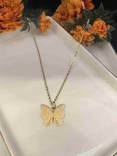 Aksesuar Çarşısı Kelebek Katmanlı Kolye thumbnail 2