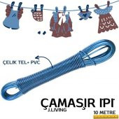 TransForMacion 10 Mt J.Living Çelik+PVC Çamaşır İpi 716726 - 2
