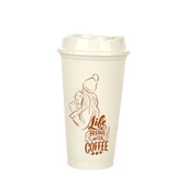 Kahve Bardağı - Kapaklı Krem 473 ml - 1