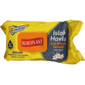 Koroplast Çok Amaçlı Islak Havlu  Ferah Koku 100lü Kapaklı 6 Paket - 2