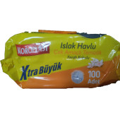 Koroplast Çok Amaçlı Islak Havlu  Ferah Koku 100lü Kapaklı 6 Paket - 3