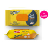 Koroplast Çok Amaçlı Islak Havlu  Ferah Koku 100lü Kapaklı 6 Paket - 1
