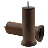 Mobilya Baza Kanepe Koltuk Çekyat Yükseltme Ayağı M8 Kahverengi Metal Ayakları 15 Cm (12 ADET) thumbnail 3