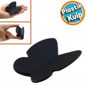Mobilya Çekmece Dolap Kapak Kulpu Kulbu Çocuk Bebek Genç Odası Plastik Mat Siyah Kulp 32 mm thumbnail 1