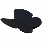 Mobilya Çekmece Dolap Kapak Kulpu Kulbu Çocuk Bebek Genç Odası Plastik Mat Siyah Kulp 32 mm thumbnail 3