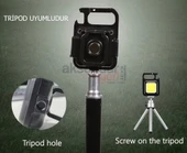 Şarj Edilebilir Led, Anahtarlık El Feneri, Mıknatıslı Fener, Kamp Aydınlatma ,cob Ledli 800 Lümen - 5