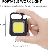 Şarj Edilebilir Led, Anahtarlık El Feneri, Mıknatıslı Fener, Kamp Aydınlatma ,cob Ledli 800 Lümen - 1