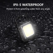 Şarj Edilebilir Led, Anahtarlık El Feneri, Mıknatıslı Fener, Kamp Aydınlatma ,cob Ledli 800 Lümen - 4