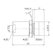Fischer DB1051 A004-3 1.4/6.6 Konnektör - 2