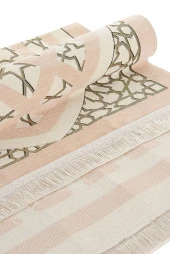 Yıldız Desenli Şönil Seccade - Krem thumbnail 4