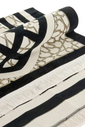 Yıldız Desenli Şönil Seccade - Siyah thumbnail 4