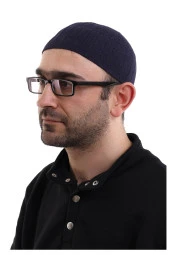 Bambu Namaz Takkesi - Lacivert thumbnail 4