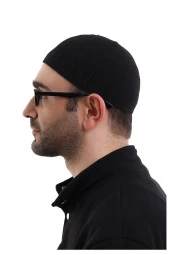Bambu Namaz Takkesi - Siyah - 5