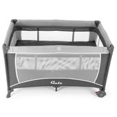 Gulz Raftel Oyun Parkı Bebek Beşik 70x120 Cm + YATAKLI Dark Grey - 4