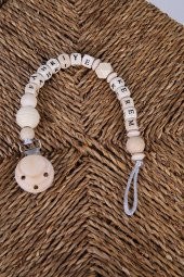 Babyhola Anneler Günü Özel İsimli Hediyelik Ahşap Emzik Askısı 5035 - 2