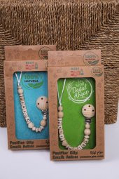 Babyhola Anneler Günü Özel İsimli Hediyelik Ahşap Emzik Askısı 5035 - 3