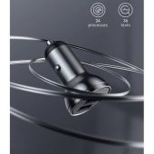 Baseus 24W 4.8A Çİft Usb Hızlı Araç Şarjı Araç Çakmaklık Şarjı Hızlı Şarj Başlık - 5