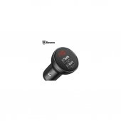 Baseus Digital Display 24W 4.8A Dual USB Çİft USB Hızlı Araç Şarjı CCBX-0G - Siyah - 2