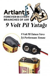 9 Volt Pil Yatağı 1 Adet 9V Pil Yuvası İkili 9V Pil Başlığı Pil Tutucu Okul Hobi Elektrik Deney - 2