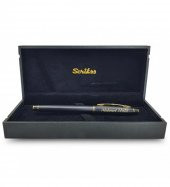 Kişiye Özel Scrikss Özel Kutulu Mat Siyah Altın Dolma Kalem HK2223 - 4