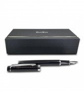 Scrikss Siyah Krom Özel Kutulu Dolma Kalem HK2222 - 4