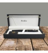 Scrikss Mat Siyah Özel Kutulu Dolma Kalem HK2221 - 1