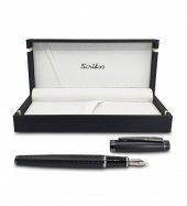 Scrikss Mat Siyah Özel Kutulu Dolma Kalem HK2221 - 7