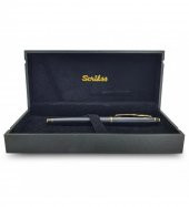 Scrikss Mat Siyah Özel Kutulu Altın Dolma Kalem HK2220 - 4