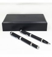 Siyah Metal Roller & Tükenmez Kalem Seti HK336 - 4