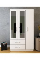 Metalia Gm 851 Home Aynalı 3 Kapı 2 Çekmeceli Gardırop - 1