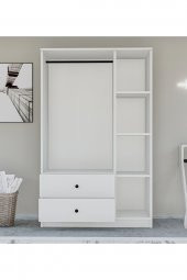 Metalia Gm 853 Home 3 Kapılı 2 Çekmeceli Düğme Kulplu Aynalı Gardırop - 4