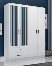 Metalia Gm 071 Novado 4 Kapılı 2 Çekmeceli Aynalı GarDolap - 1