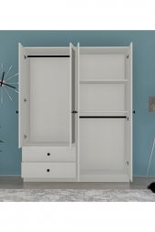 Metalia Gm 079 Novado Aynalı Düğme Kulplu 4 Kapı 2 Çekmeceli Gardırop - 4