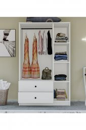 Metalia Gm 854 Home 3 Kapılı 2 Çekmeceli Düğme Kulplu Gardırop - 3