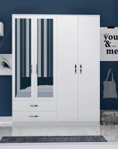 Metalia Gm 071 Novado 4 Kapılı 2 Çekmeceli Aynalı GarDolap - 2