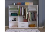 Metalia Gm319 Delüx 6 Kapılı 2 Çekmeceli GarDolap Beyaz - 4
