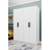 Metalia 4 Kapılı Beyaz Gardrop Dolap Gm 050 - 1
