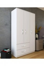 Metalia Home 3 Kapılı 2 Çekmeceli Gardrop - 2