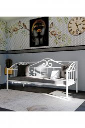 Metalia Delüx Minderli Sedir Beyaz - 1