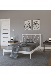 Metalia Gm 228 Gözde Beyaz Duxlex Tek Kişilik Karyola 90X190 thumbnail 1