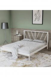 Metalia Gm 227 Gözde Dublex Metal Karyola Beyaz 140X190 - 1