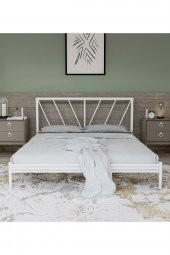 Metalia Gm 227 Gözde Dublex Metal Karyola Beyaz 160X200 thumbnail 2